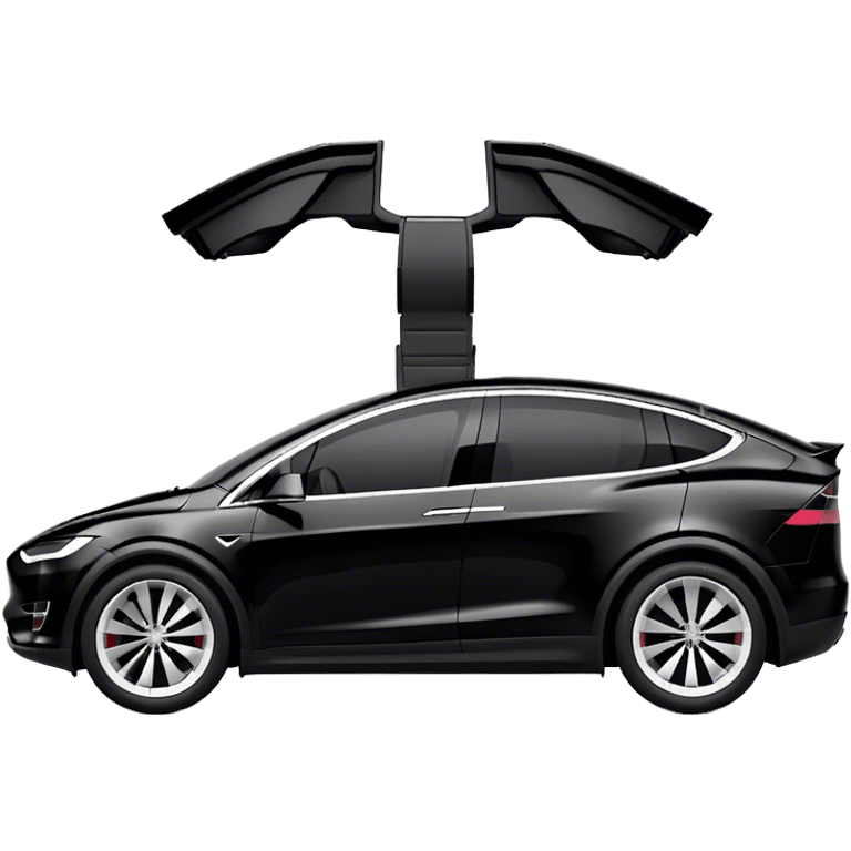 Tesla Model X - Tesla (Model Year: 2022) (Iconic colour: Black) emoji