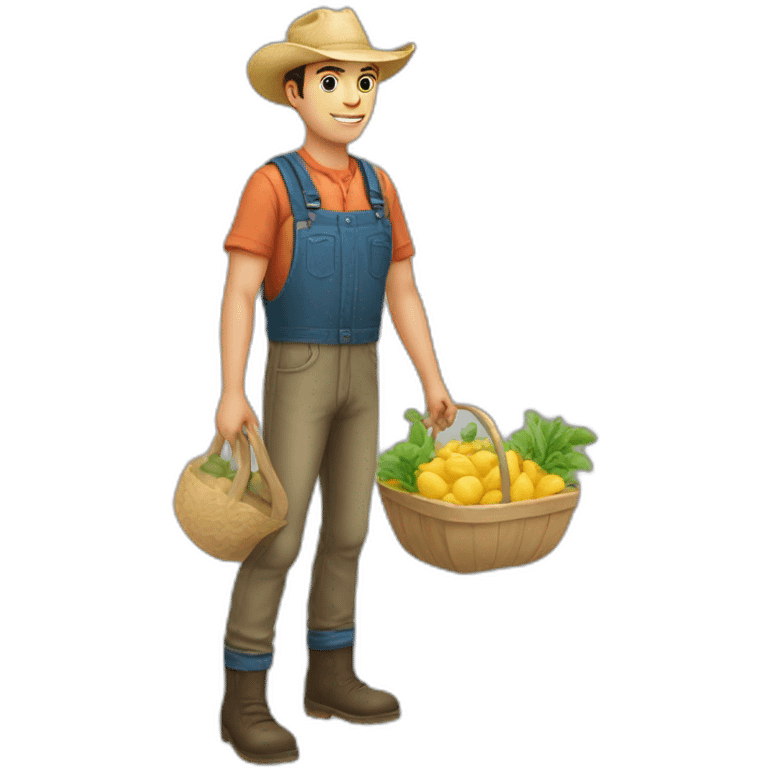 a young farmer emoji