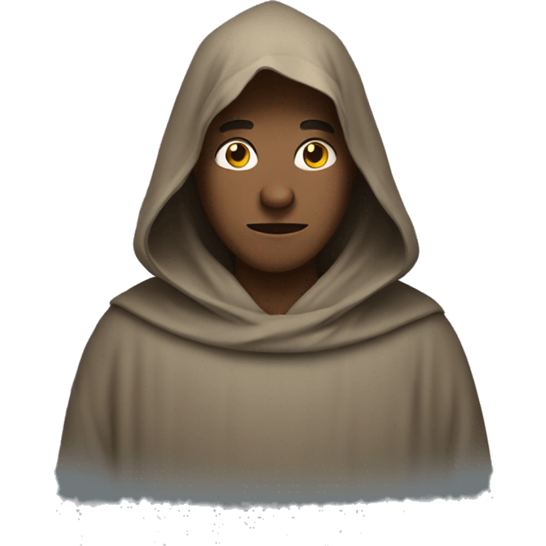 Mysterious Monk under Hood emoji