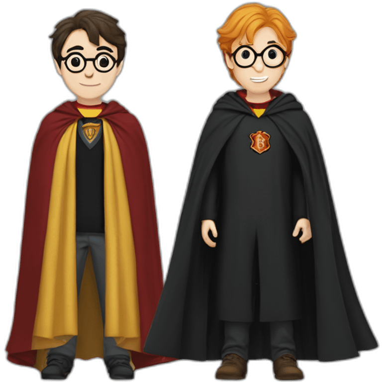 Harry Potter and a cape emoji