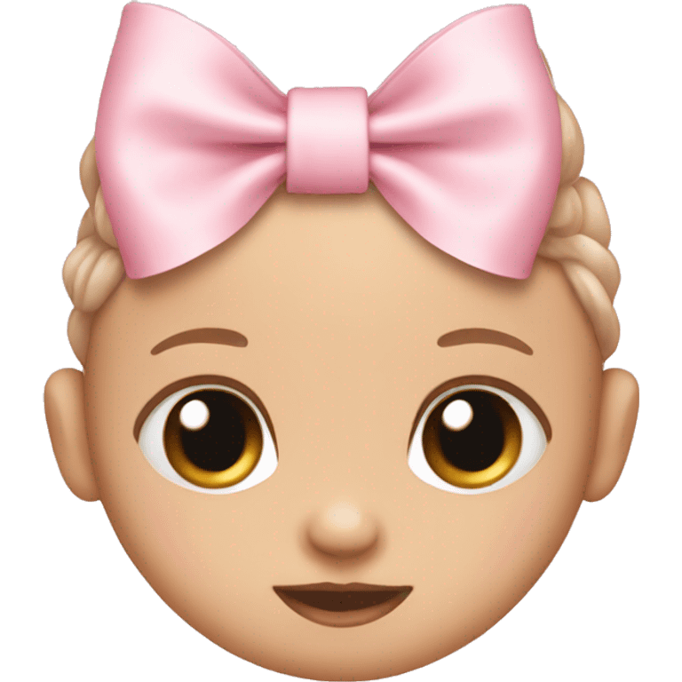 Baby pink bow emoji