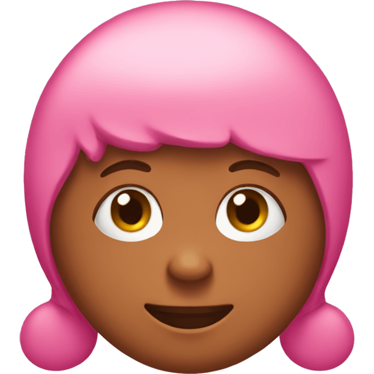 Pink gingerbread girl emoji