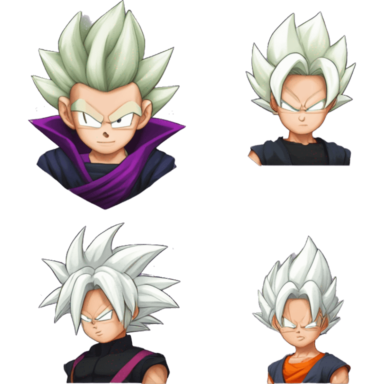 super saiyan rose goku black, zamasu emoji