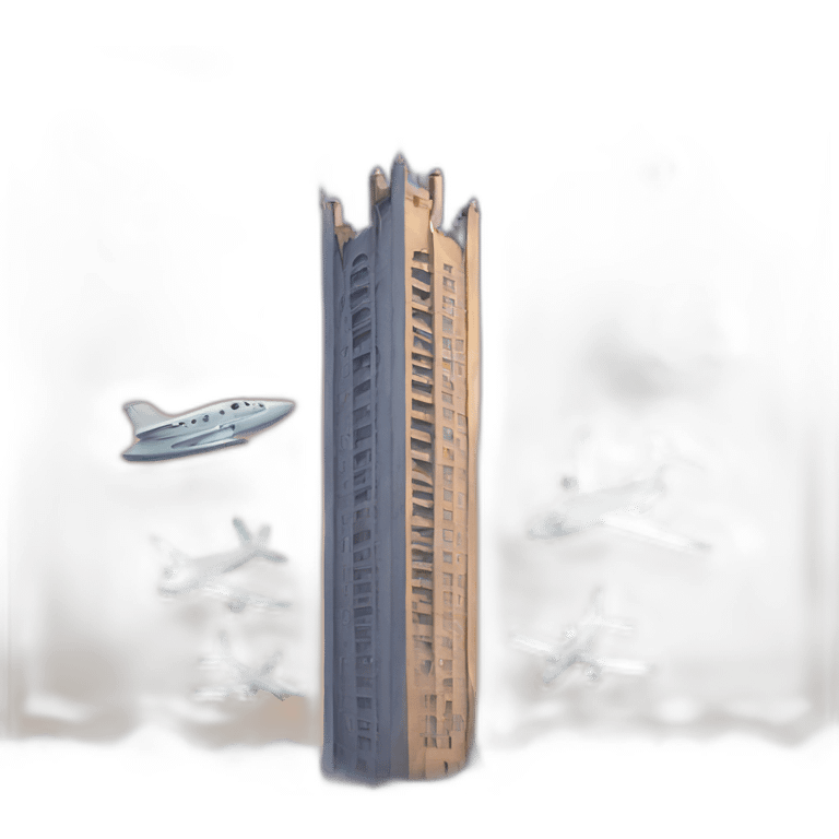 Jumel towers with planes emoji