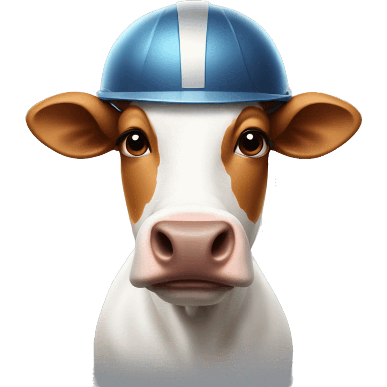 cow with helmet  emoji