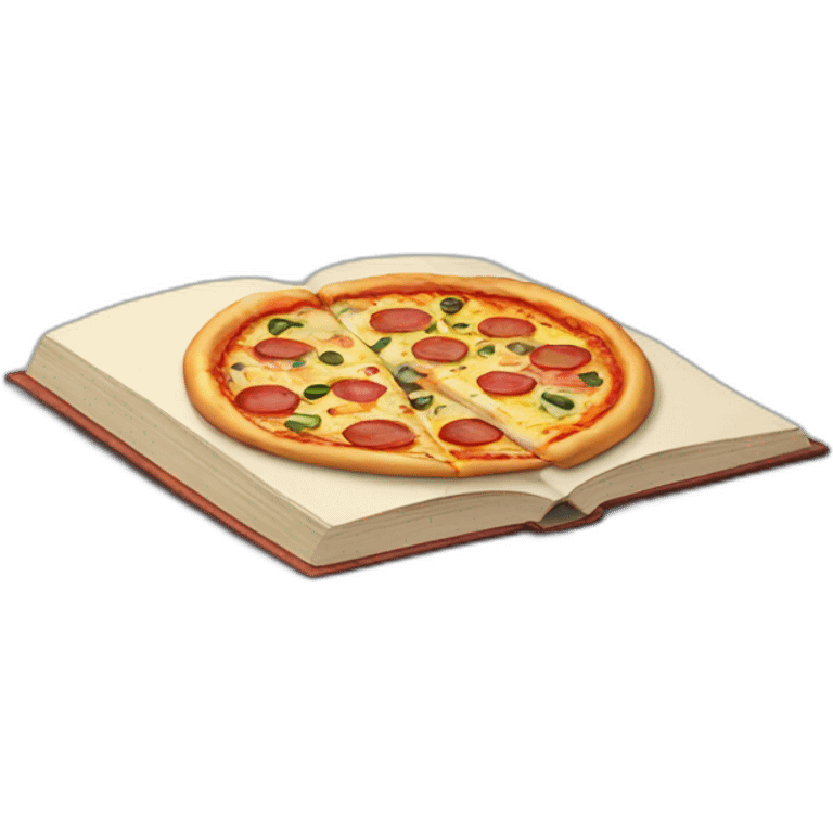 book of pizza emoji