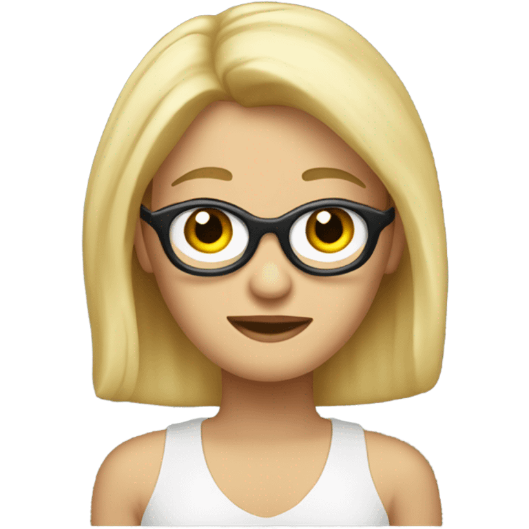 Psicóloga blondie emoji