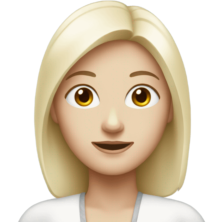 lady with white sk emoji