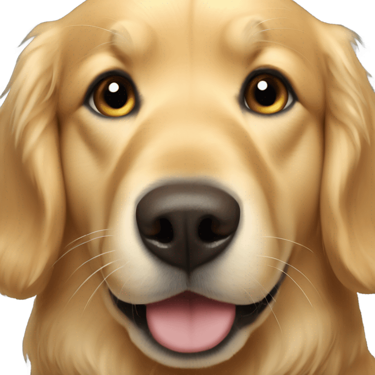 golden retriever close up emoji