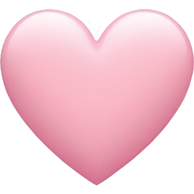 Pastell pink heart emoji