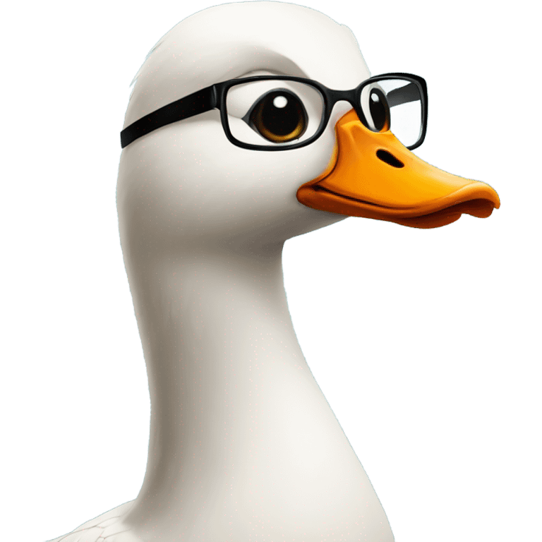 goose wearing cool glasses emoji