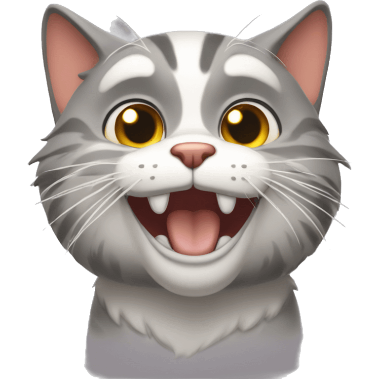 Goofy cat  emoji