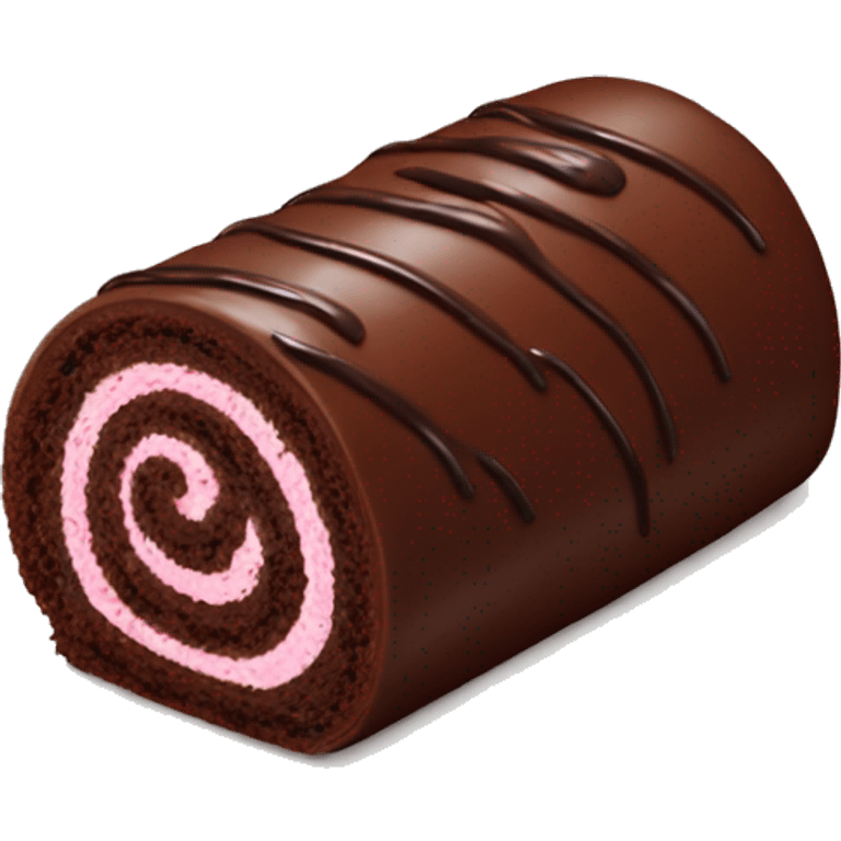 Chocolate Cake roll  emoji