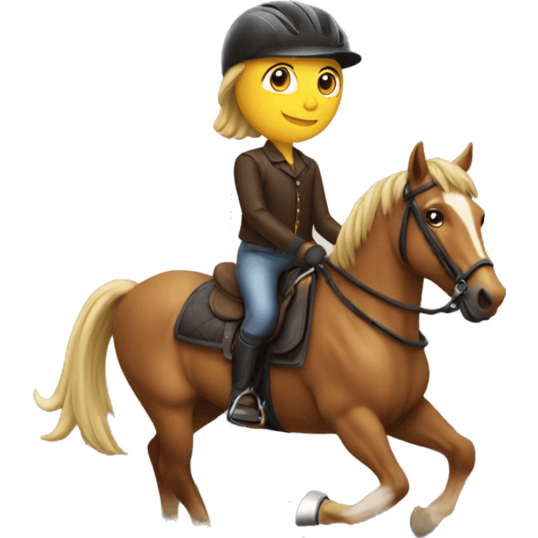 Horse with a rider emoji