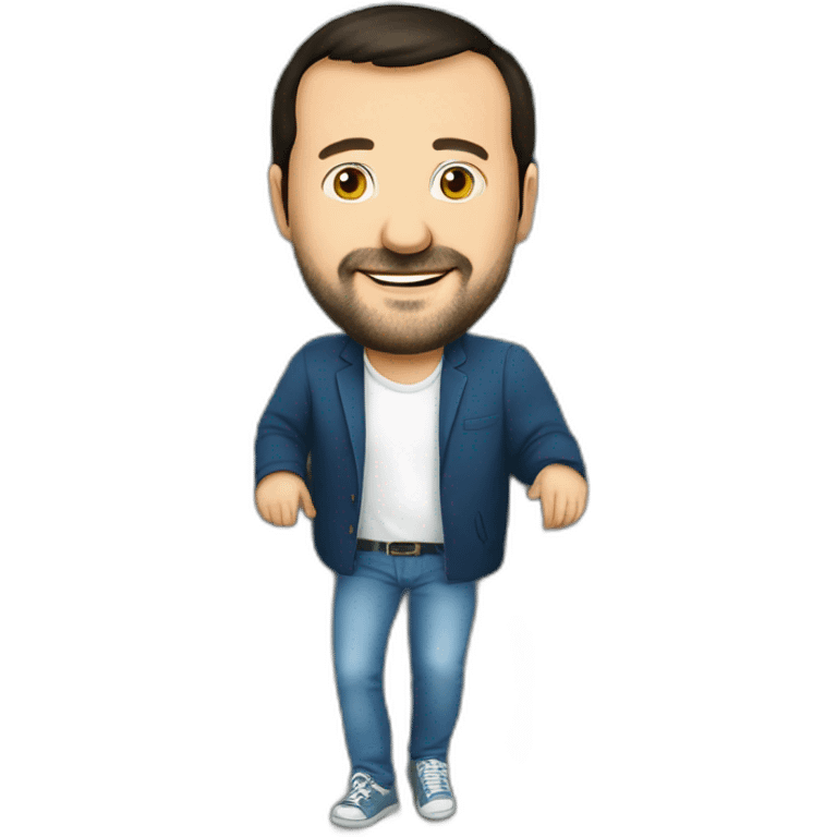 Matteo Salvini on a bridge emoji