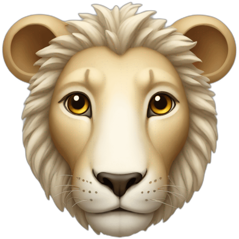 Lion and lamb emoji