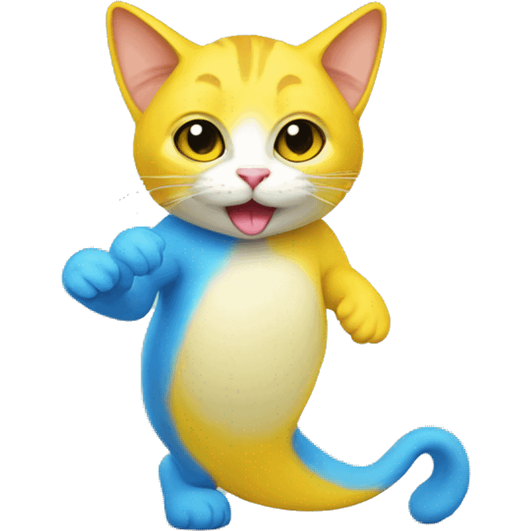 Banana Smurf Cat emoji