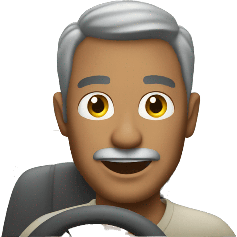 MAN behind wheel in a mobile home emoji