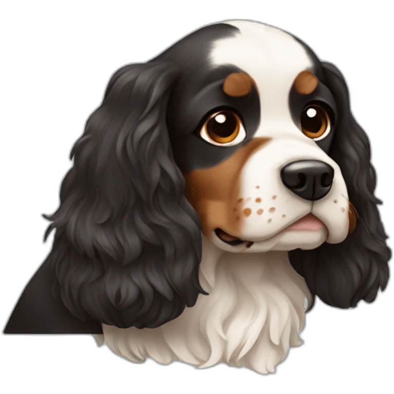 tricolor Britain spaniel emoji