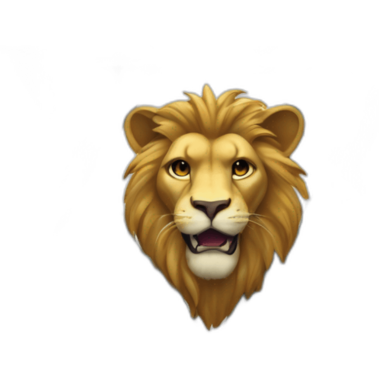 arms lion head inside a Star of David emoji