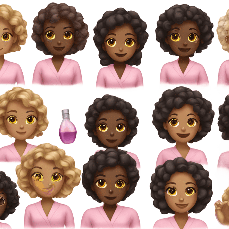 Black girl spa day emoji