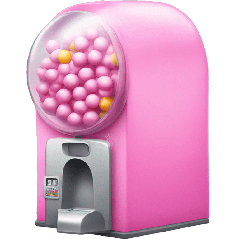 pink bubble gum machine  emoji