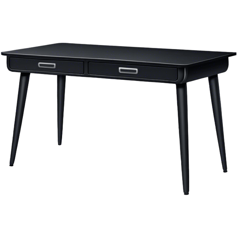 Black Office Table emoji