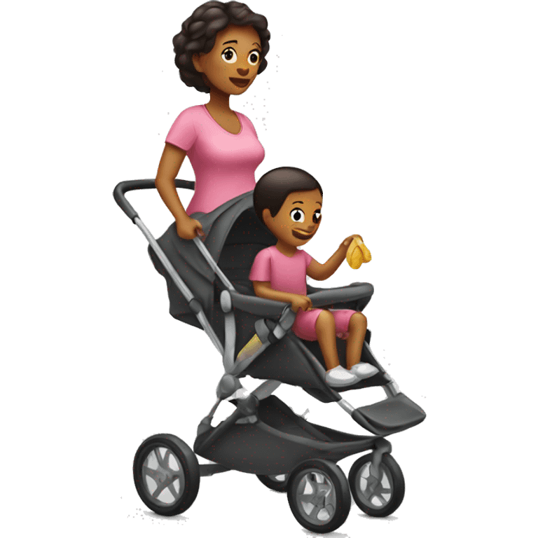 mom with a stroller emoji