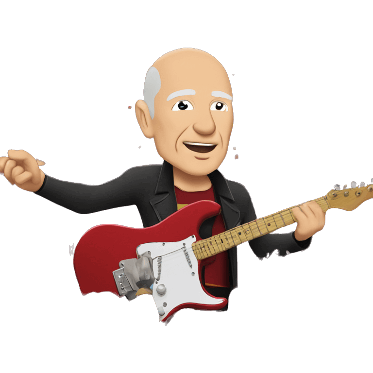 Captain Picard at a rock concert emoji