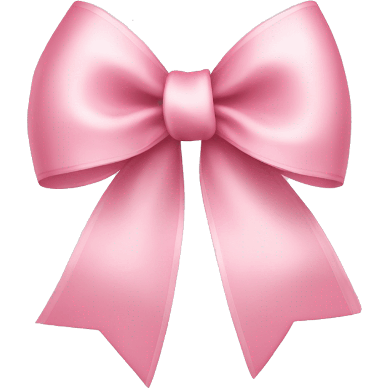 light pink ribbon bow emoji