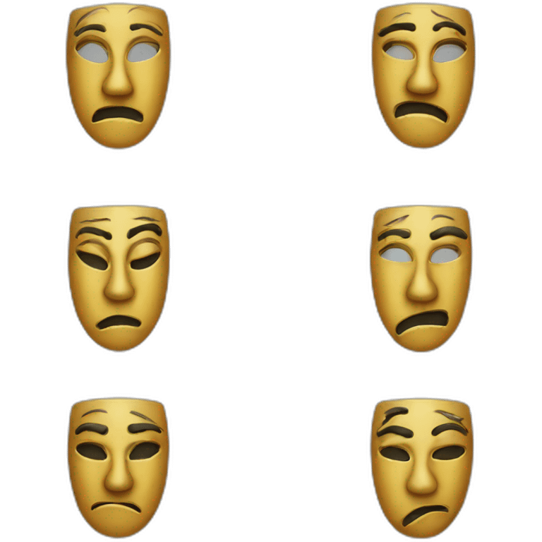 sad emoji, carnaval mask emoji