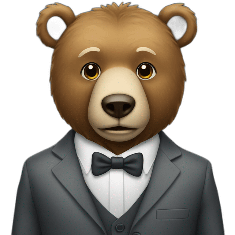 bear in suit emoji