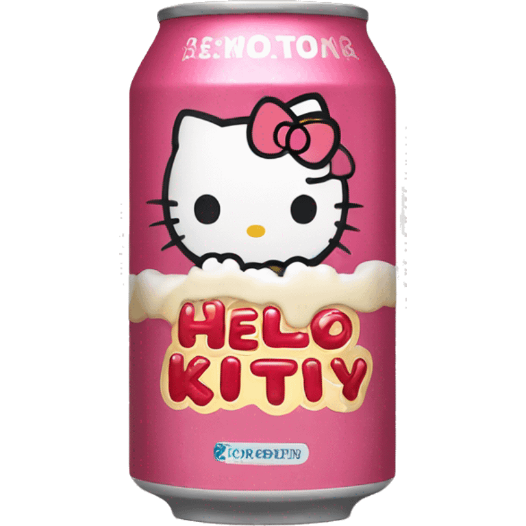 Hello kitty beer emoji