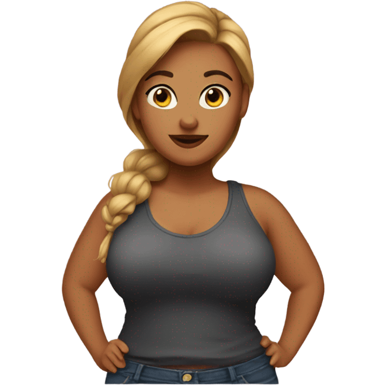 Curvy girl emoji