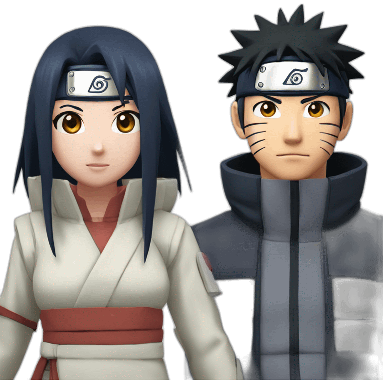 Naruto and sasuje emoji