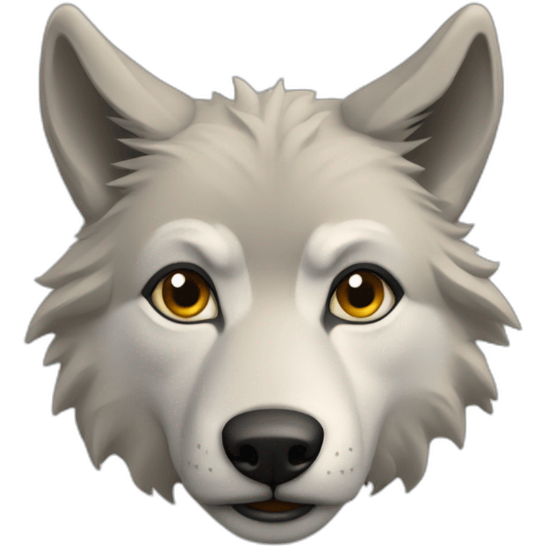 Loup voyou balafre emoji