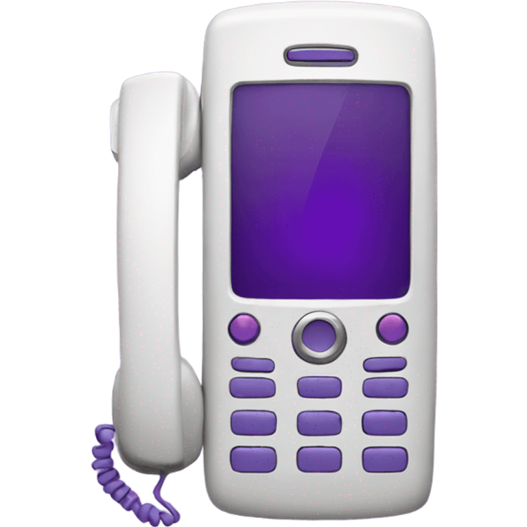 phone purple emoji