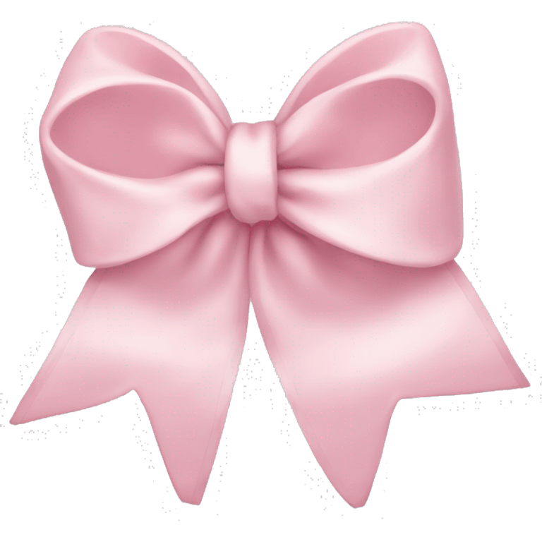 a very light pink dainty bow emoji