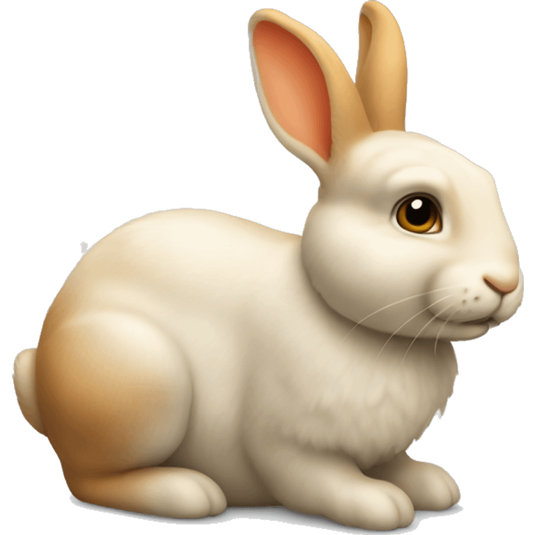 kleiner Hase, der eine Karotte frisst emoji