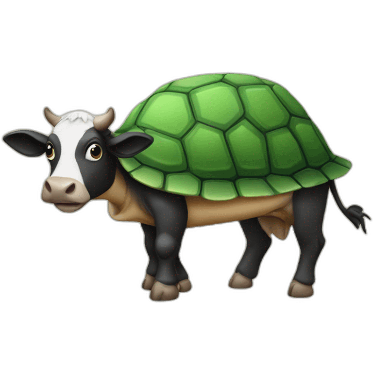 Vache sur le dos d une tortue emoji