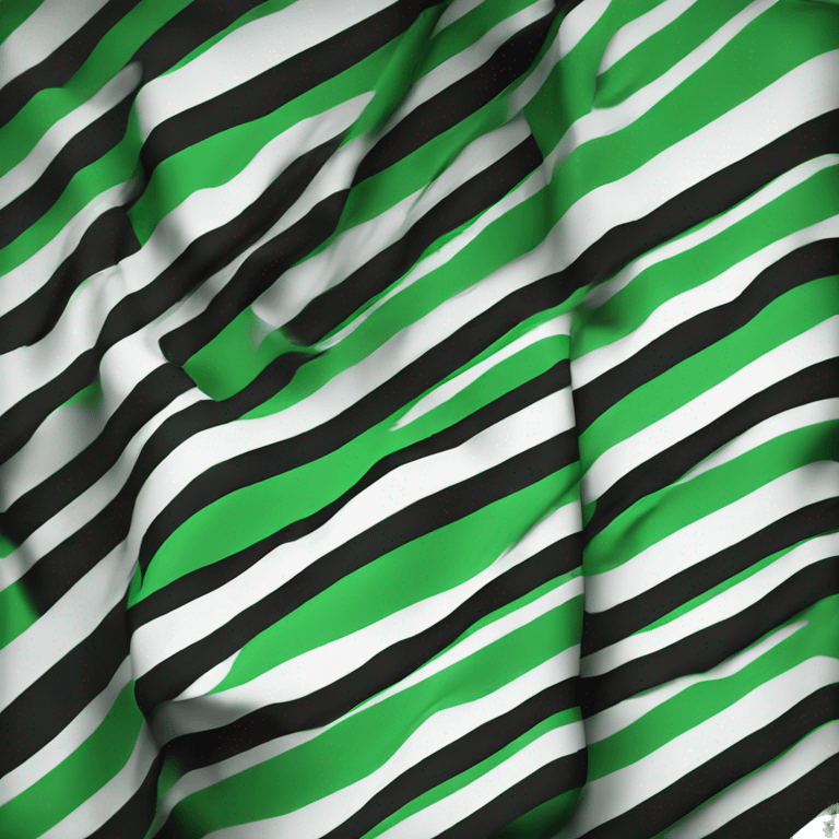 3 horizontal lines  flag green white and black  emoji