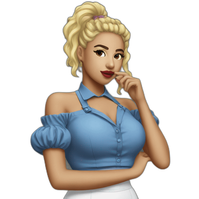 Kali Uchis serving for thé army emoji