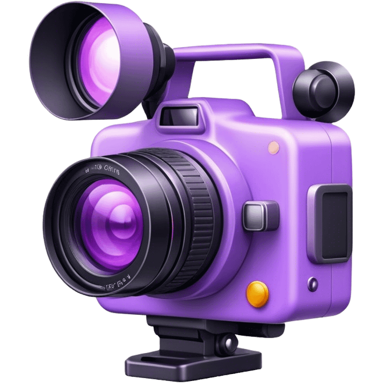 Camera light purple emoji