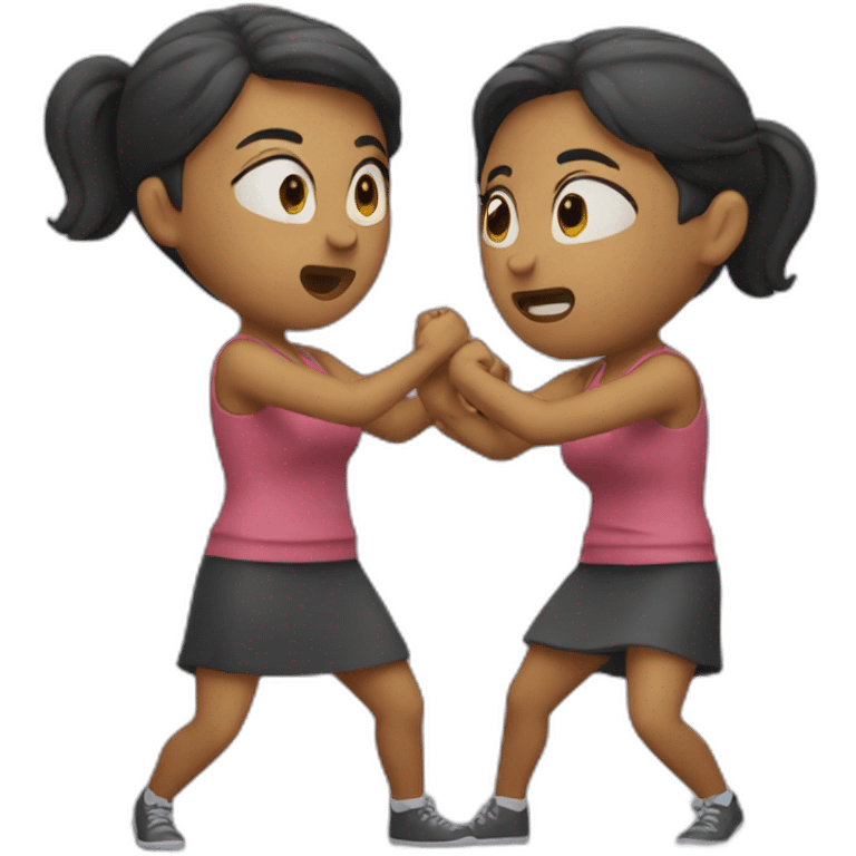 Two women fighting emoji