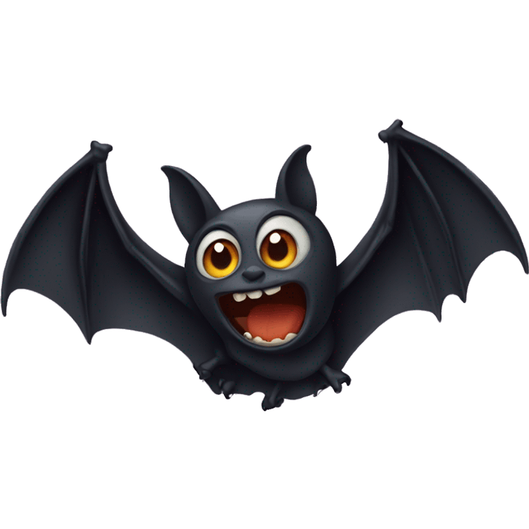 Halloween bat flying emoji