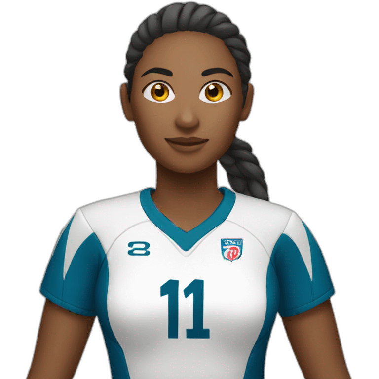 create a female volleyball player emoji