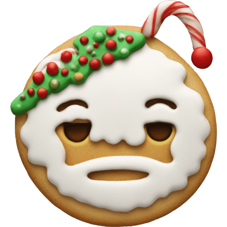 Sugar Christmas cookie emoji