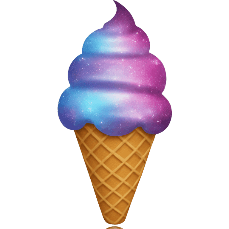 Galaxy Ice cream cone emoji