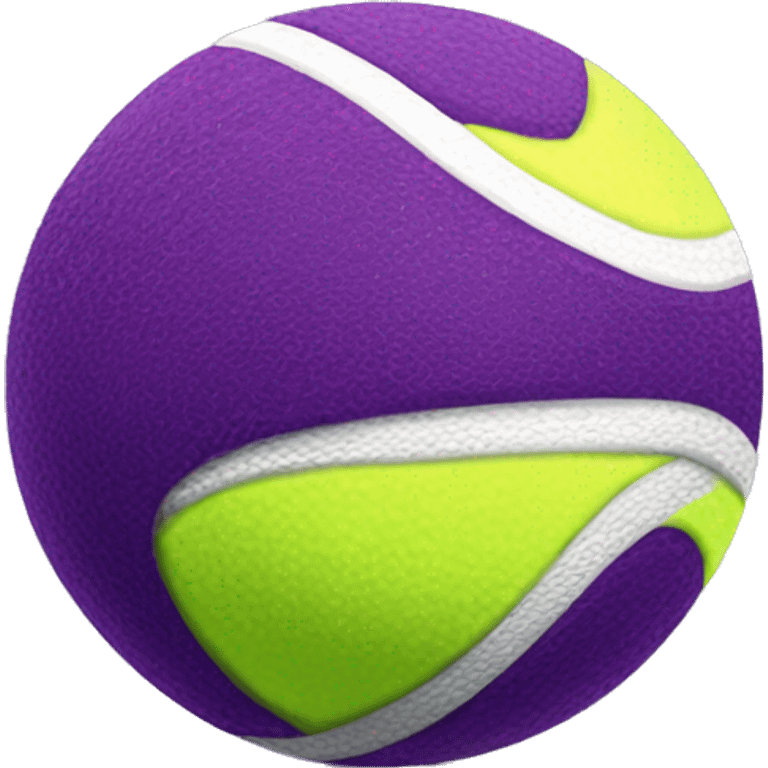 Purple tennis ball emoji