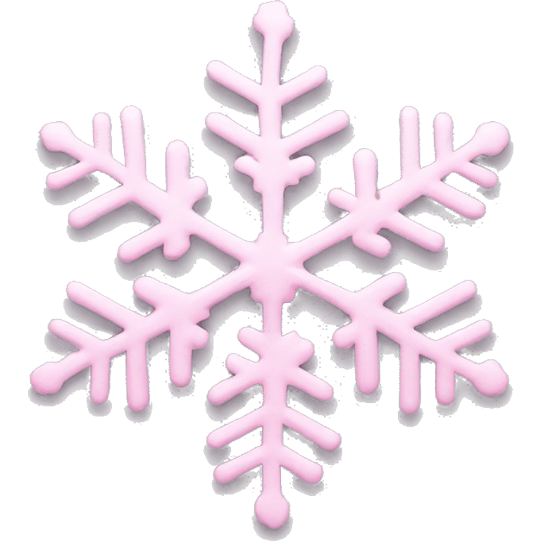 pastel pink snowflake  emoji